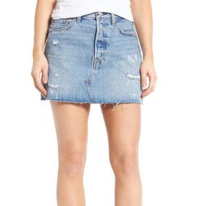 Levi's Deconstructed Denim Skirt (Size 31)